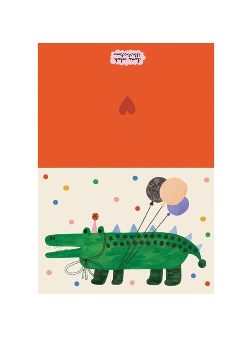Party Aligator Card