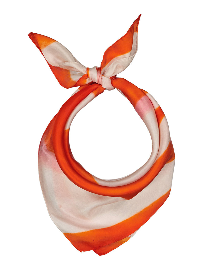 Mirage Silk Bandana Tangerine Bubble Gum