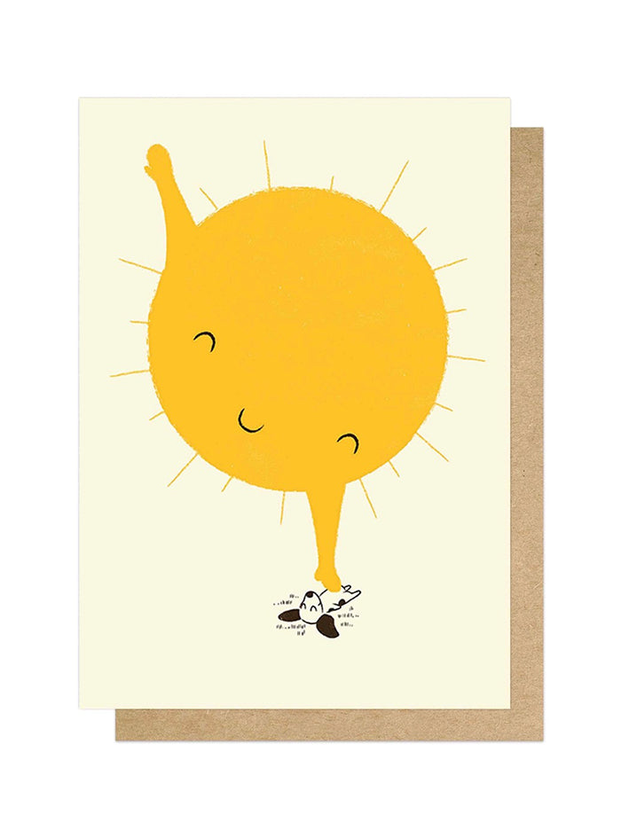 Belly Rub Greetings Card