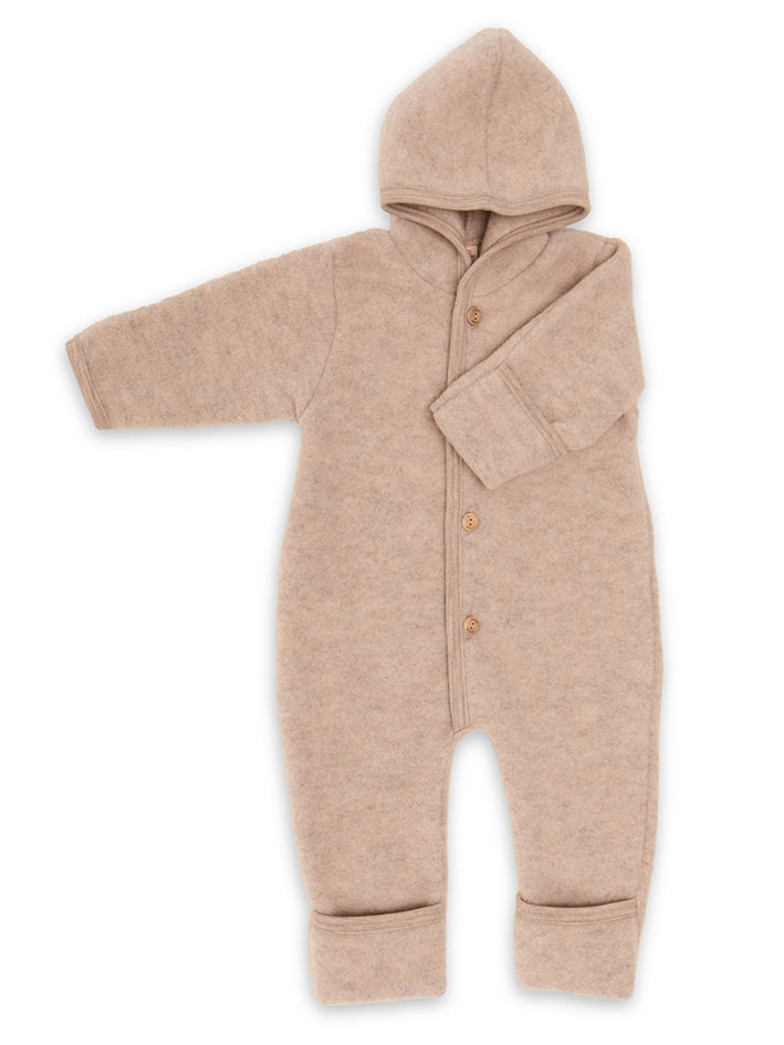 Baby Fleece Overall Sand Melange