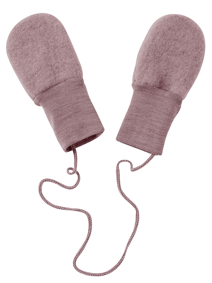 Baby Fleece Mittens Rosewood Melange
