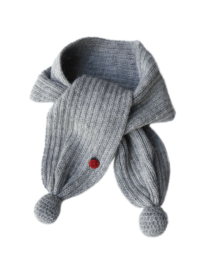 Pompom Scarf Dove