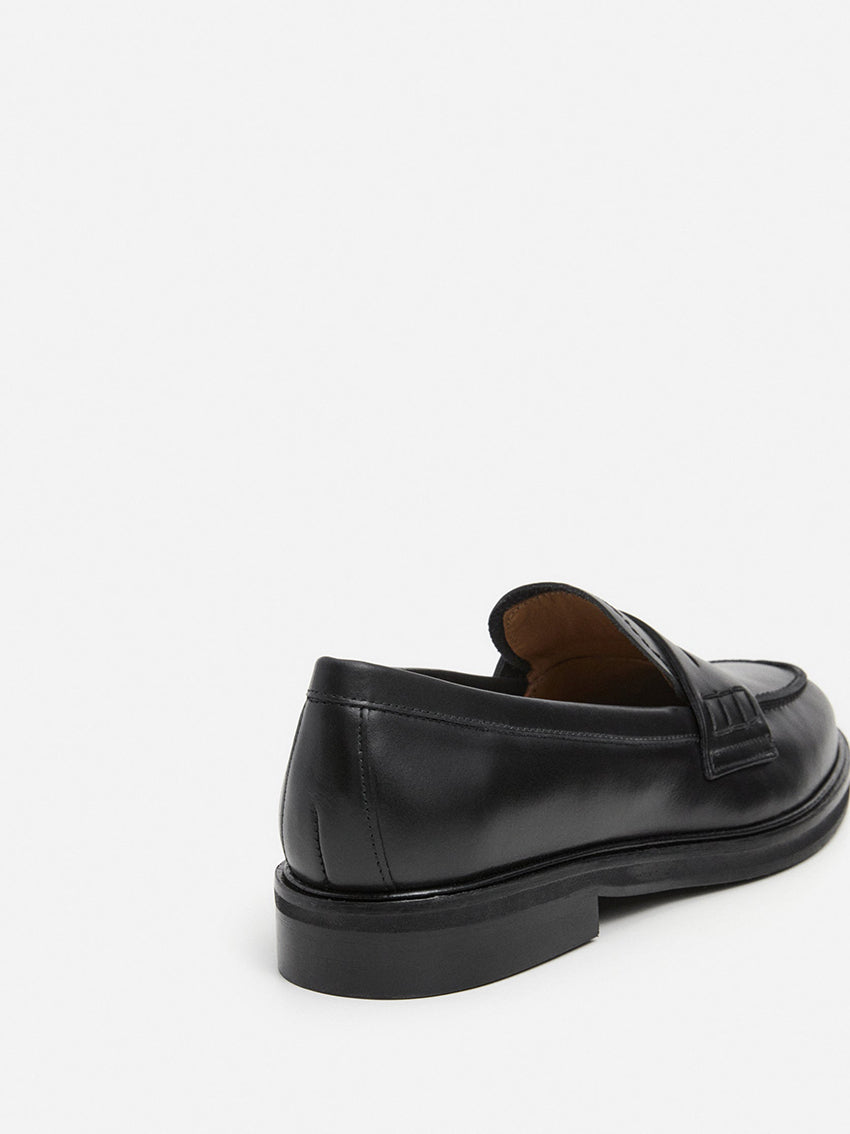 Sara Leather Loafer Black
