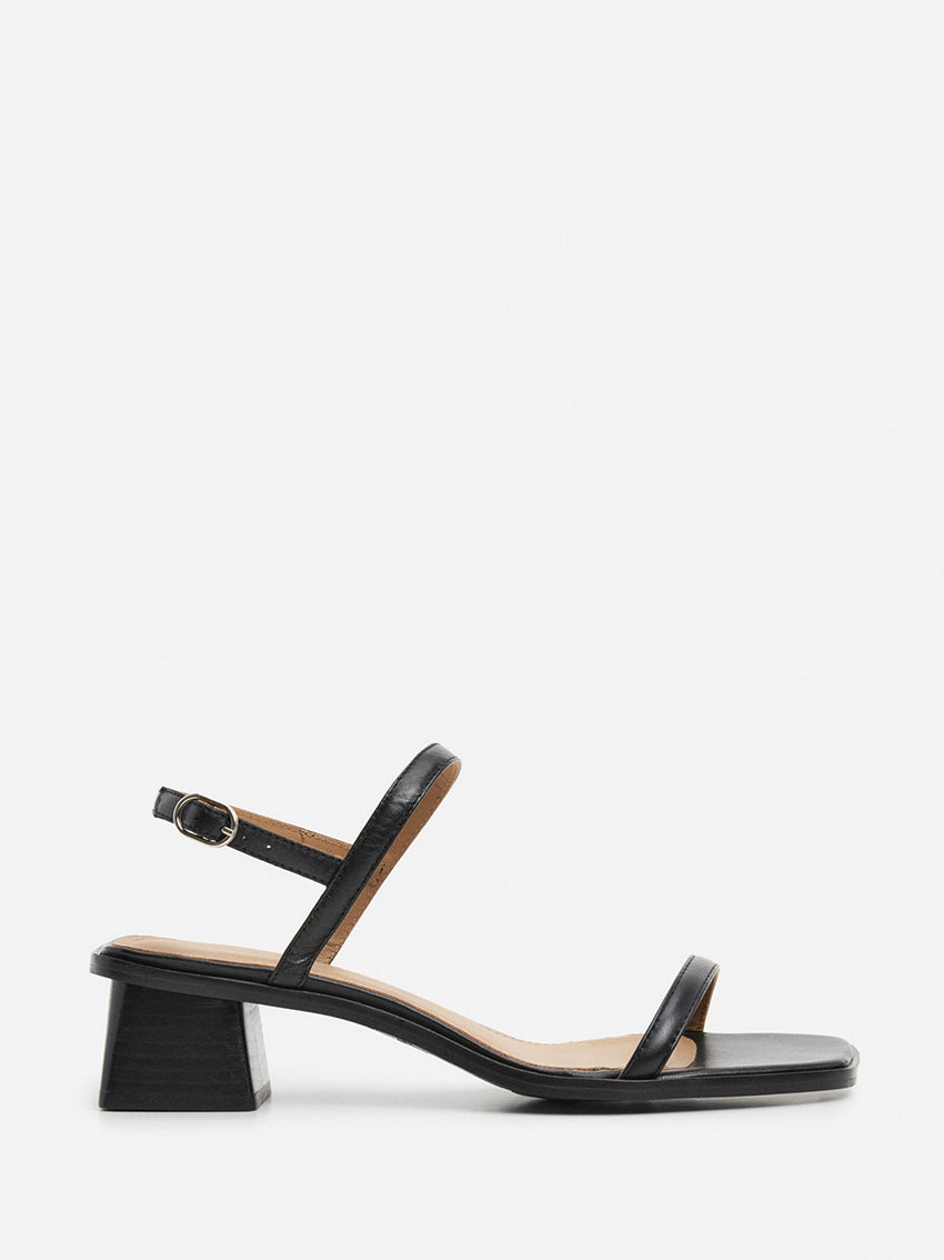 Juno Leather Sandal Black