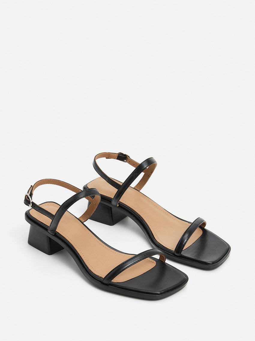 Juno Leather Sandal Black