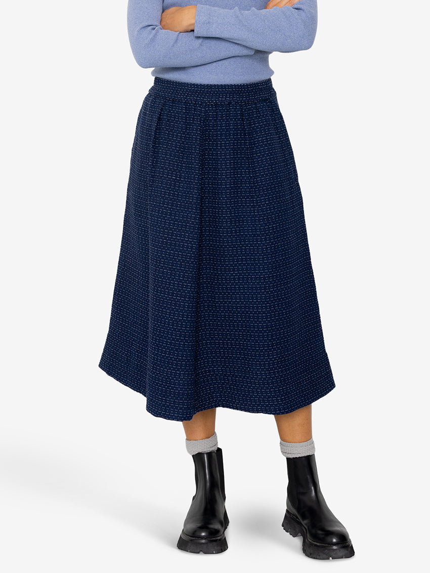 Full Seam Skirt Indigo Floatstitch