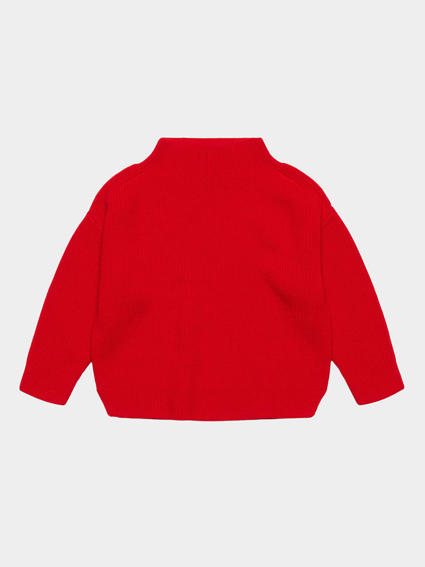 High Neck Sweater Classic Red