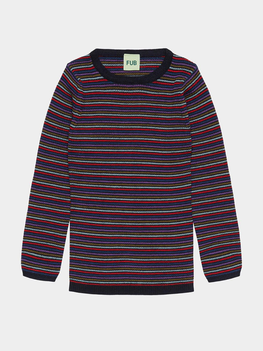 Rib Blouse Multi Stripe