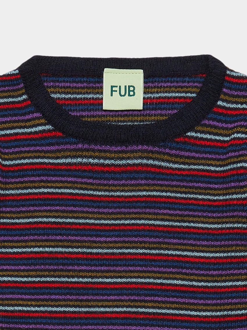 Rib Blouse Multi Stripe