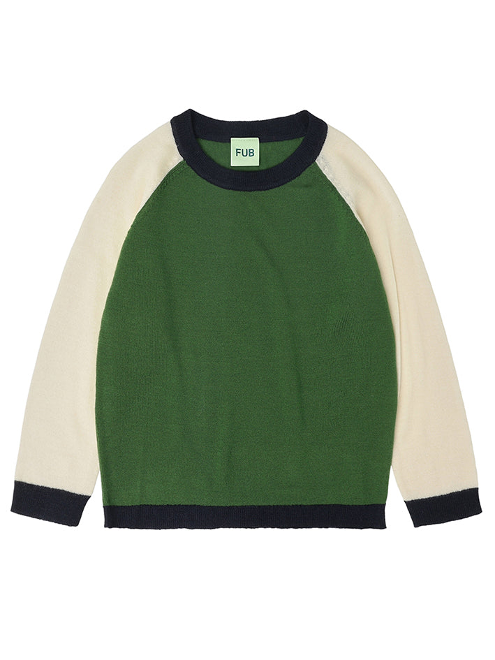 Colour Block Blouse Forest
