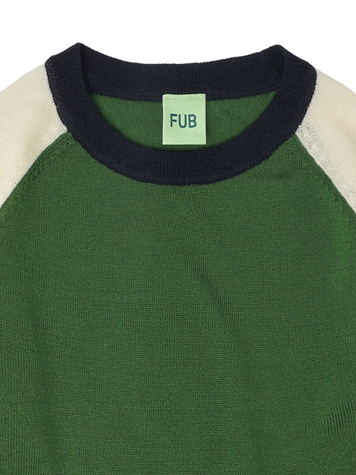 Colour Block Blouse Forest