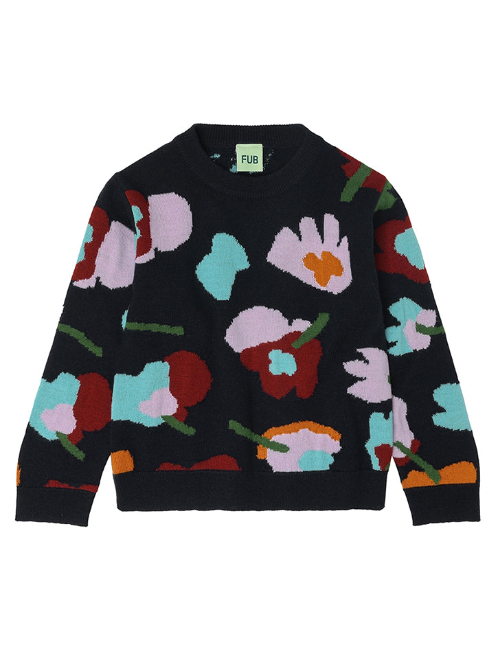 Jaquard Sweater Dark Navy