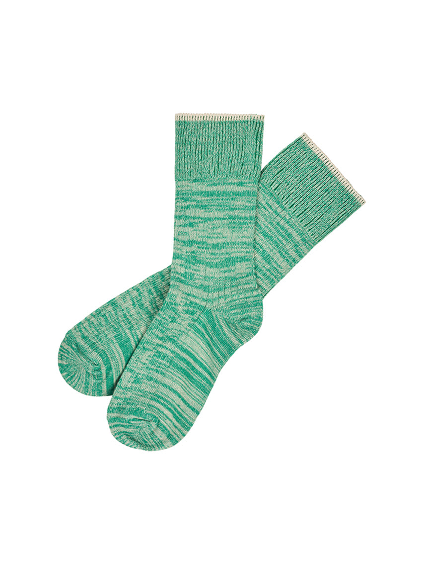 Melange Socks Basil/Ecru