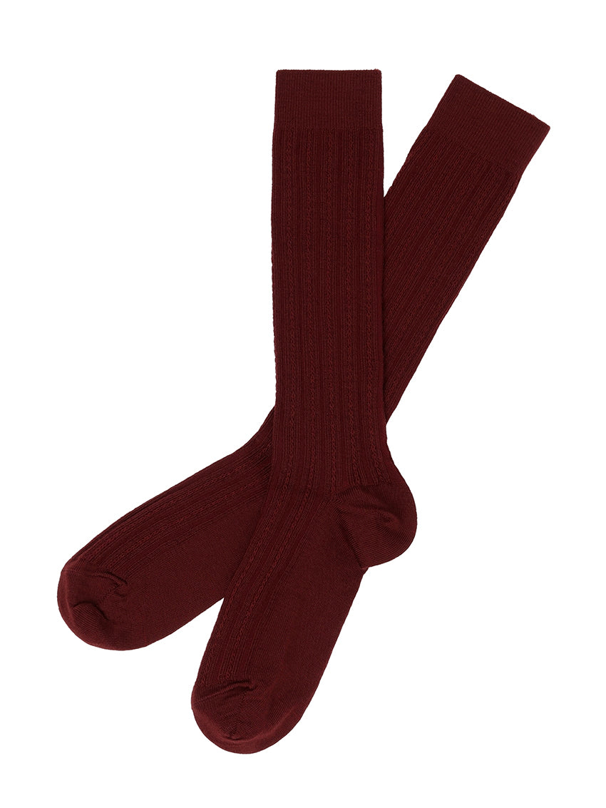 Knee Stockings Cranberry