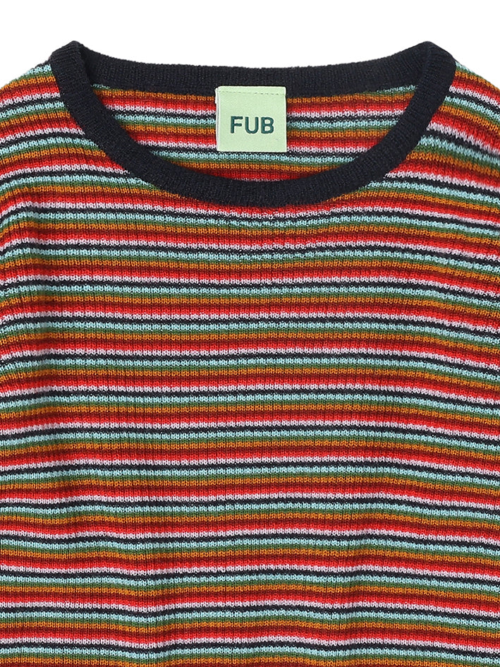 Rib Blouse Multi Stripe