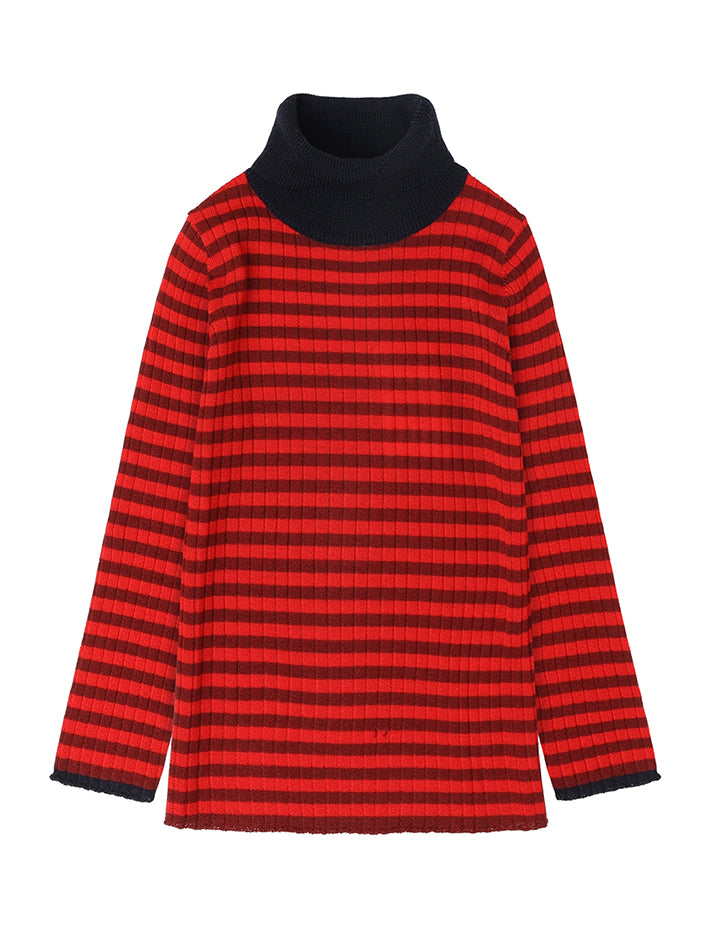 Rollneck Blouse Cranberry/Signal Red