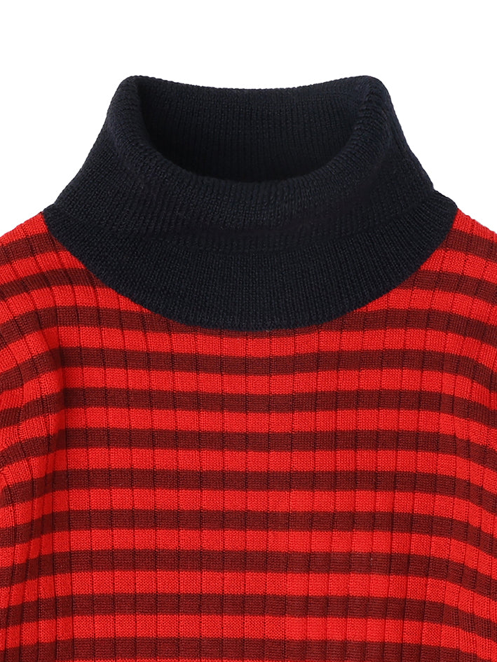 Rollneck Blouse Cranberry/Signal Red