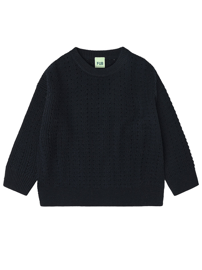 Structure Sweater Dark Navy