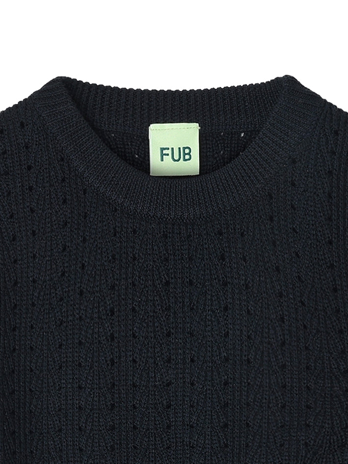 Structure Sweater Dark Navy