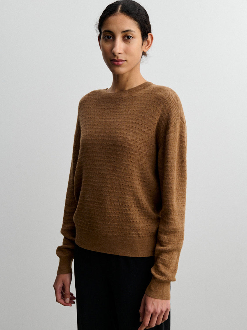 Wool Sweater Camel Melange