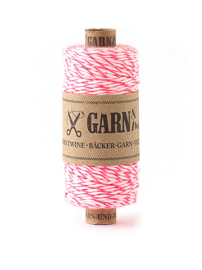 Baker’s Yarn Neon Pink/White