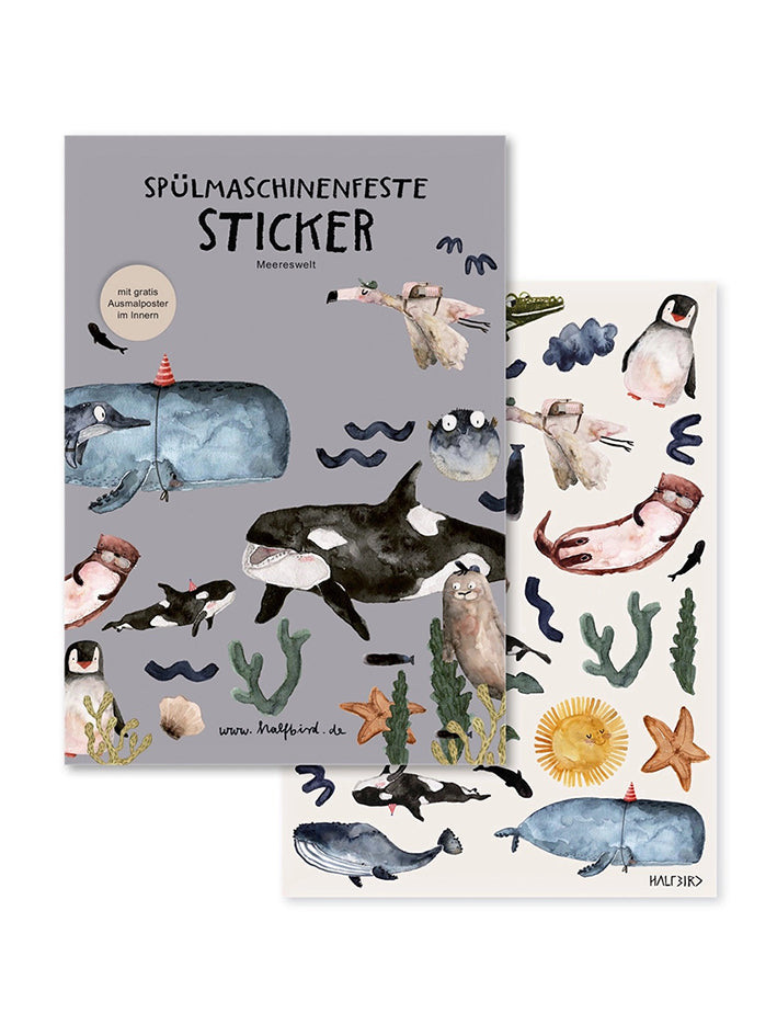 Sea World - Dishwasher Safe Stickers
