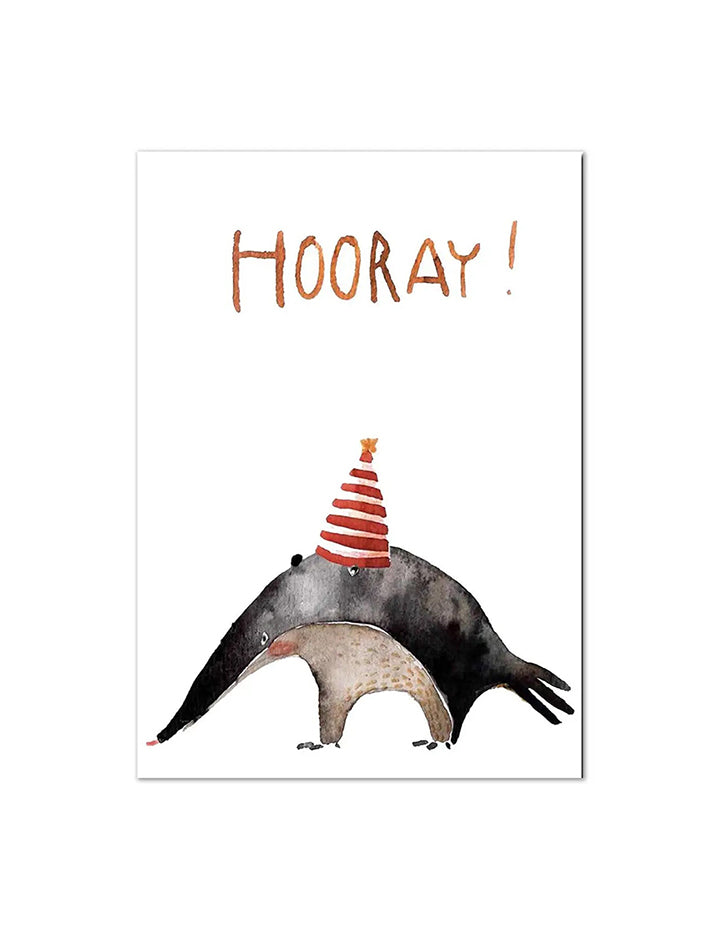 Postcard Anteater - Hooray