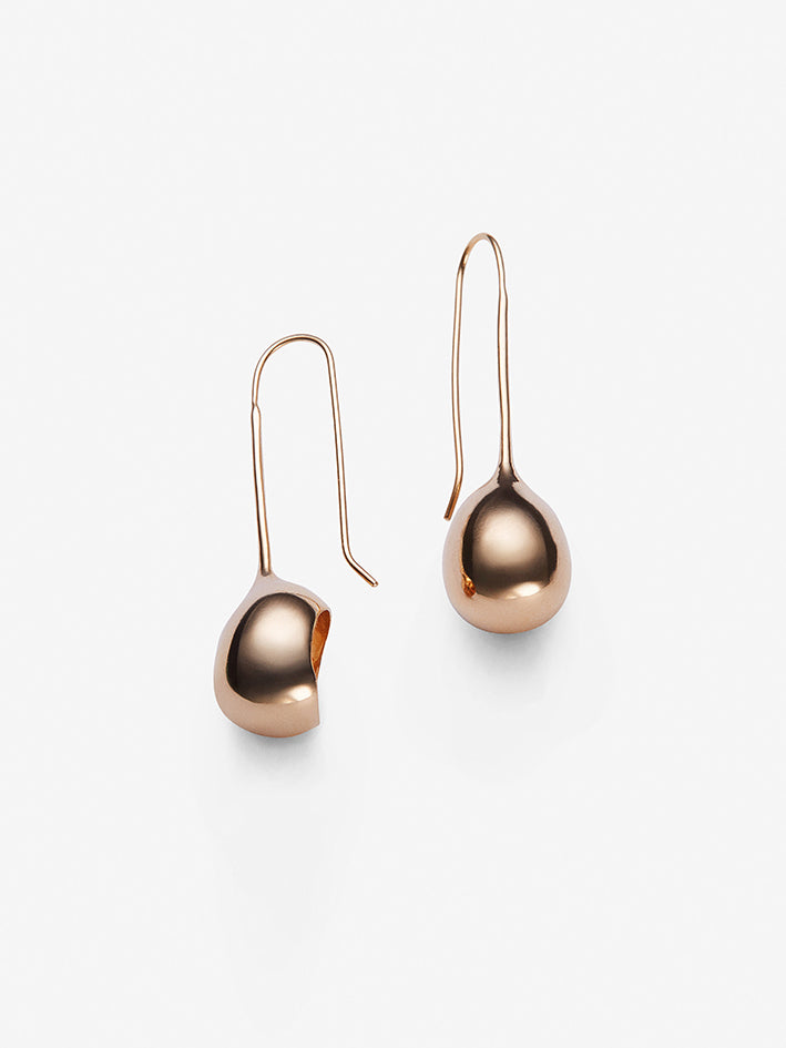 Egg Earrings Gold Plated