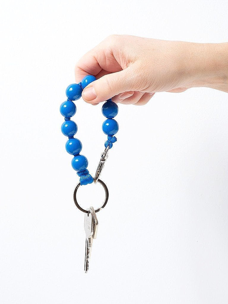 Big Pearl Keychain Short Blue
