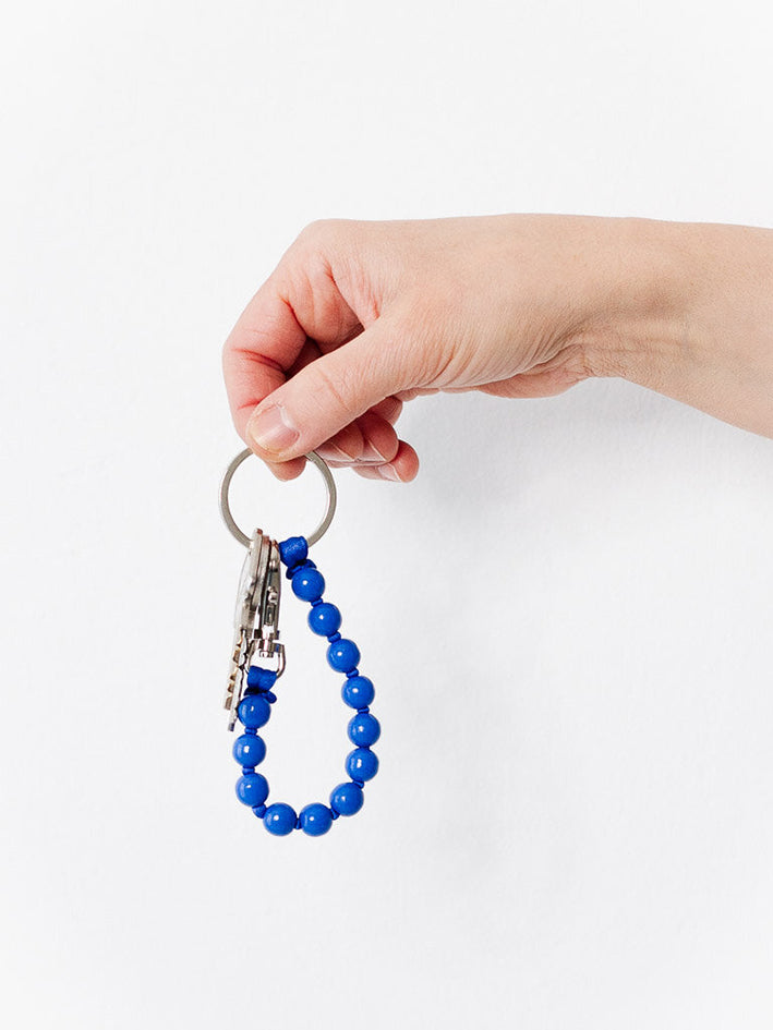 Pearl Keychain Short Blue Blue