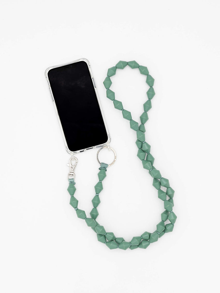 Zigzag Phone Necklace Salvia