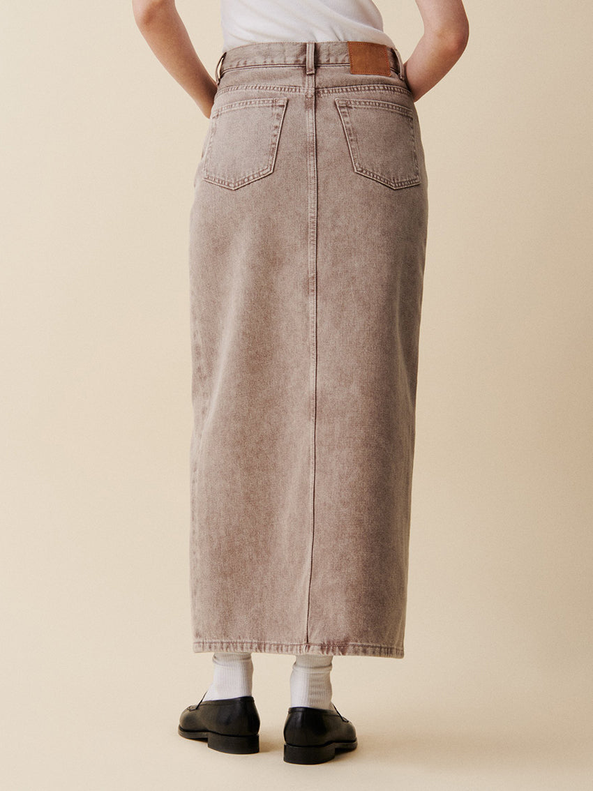 Garance Denim Skirt Clay 8 Weeks