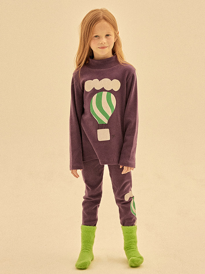 Airballon Fleece Set Purple