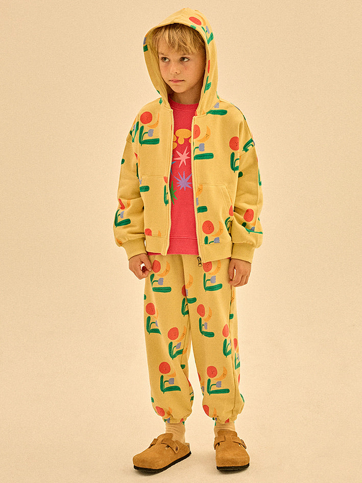 Colored Nature Hoodie Zip Jacket Butter