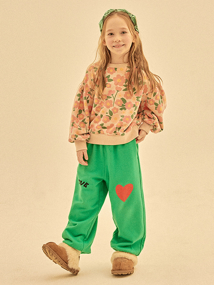 Coral Flower Sweatshirt