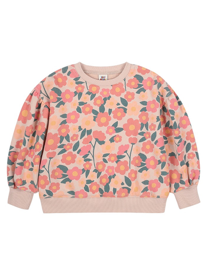 Coral Flower Sweatshirt