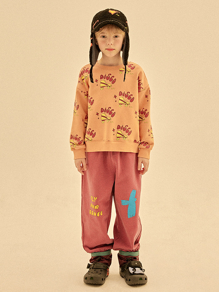 Disco Sweatshirt Coral
