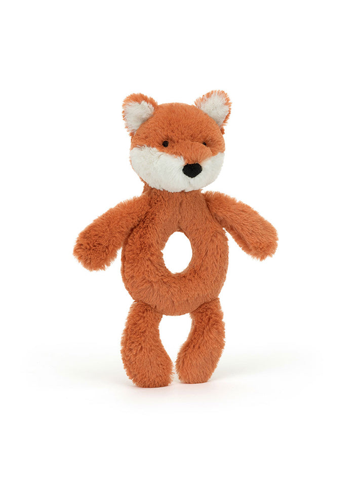 Bashful Fox Cub Ring Rattle
