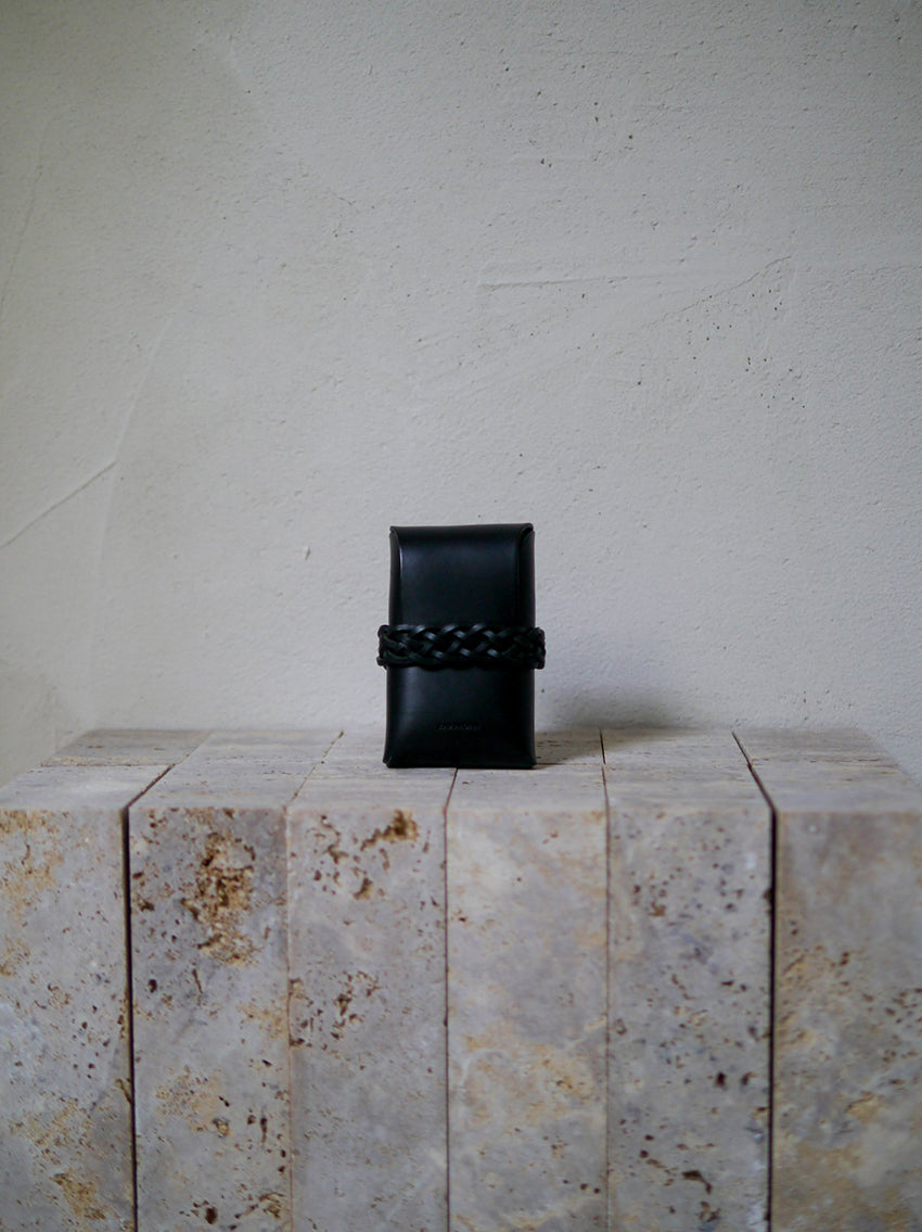 Woven Card Case All Black