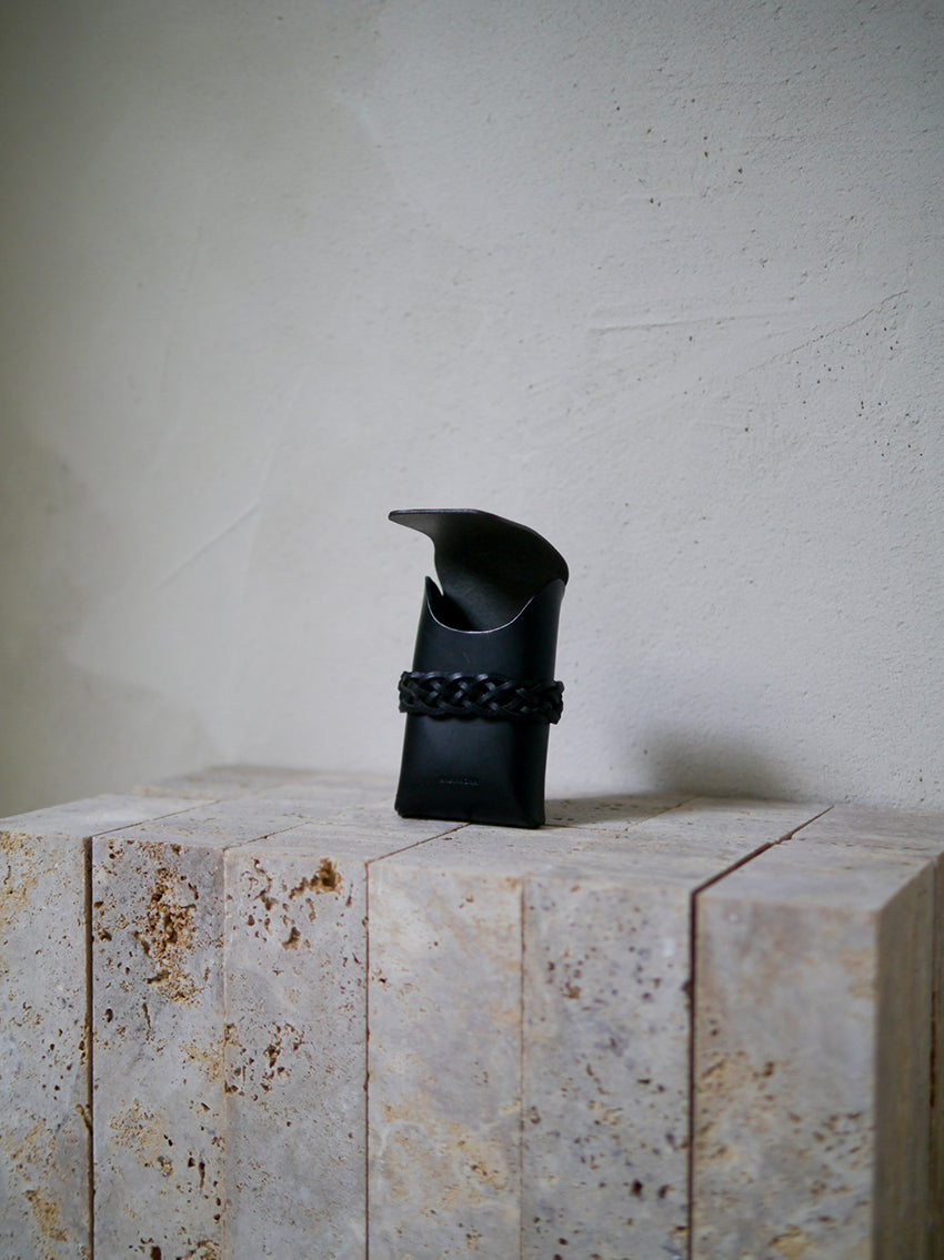 Woven Card Case All Black