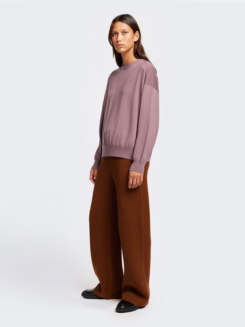Descend Loose Fit Merino Knit Mauve