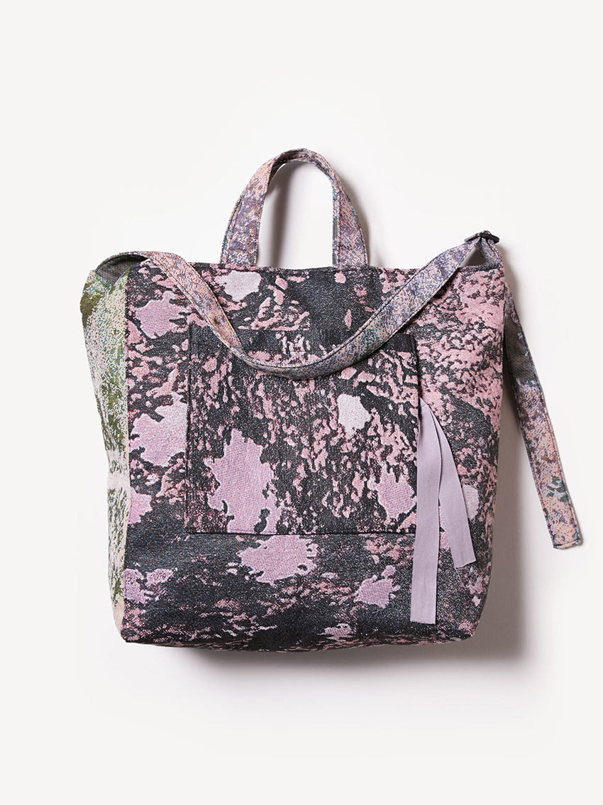 Litmus Jacquard Bag Purple Print