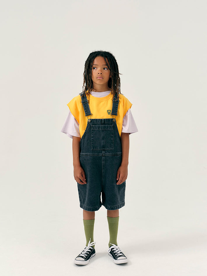 Short Dungaree Washed Black