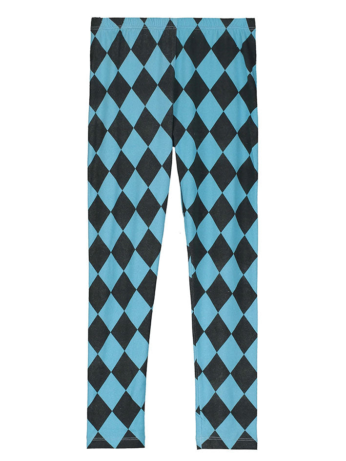 Harlequin Legging Grey/Blue