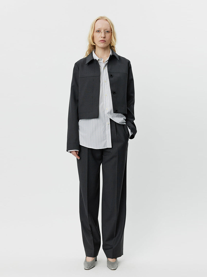 Above Jacket Grey 50’s Stripe