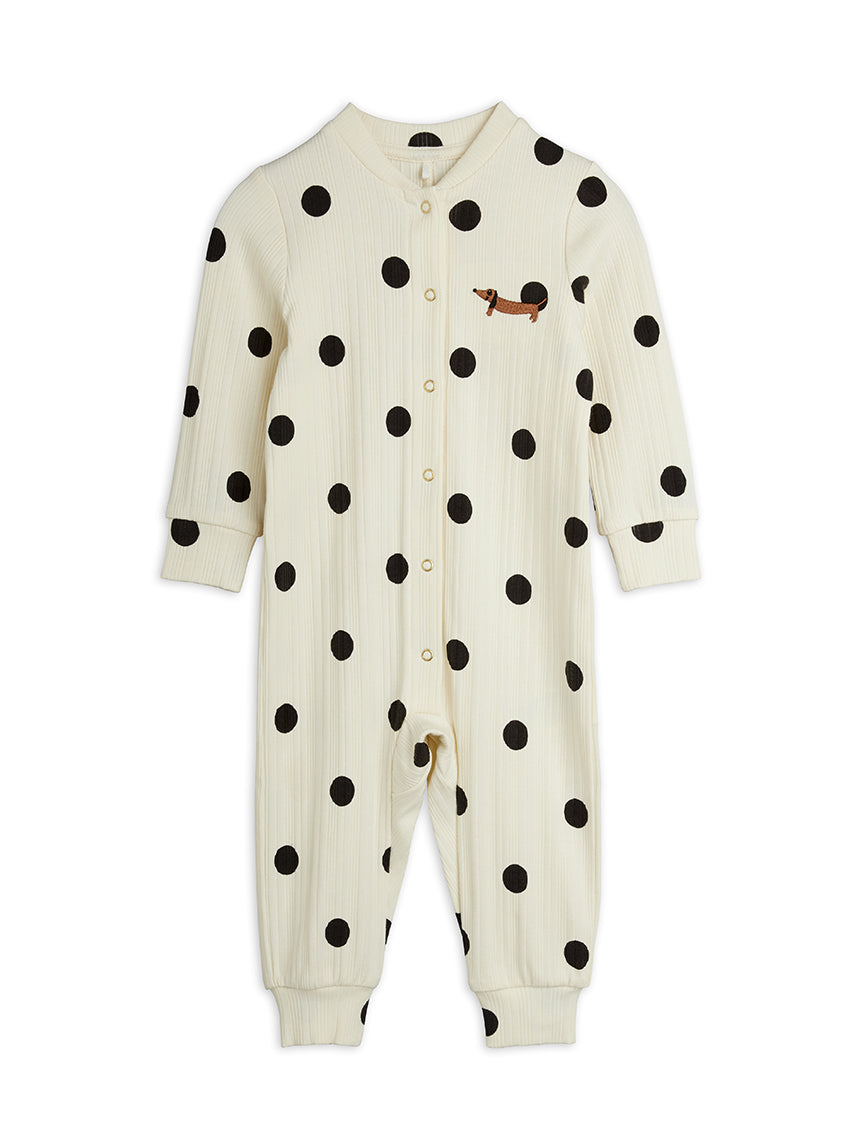 Dots AOP Dog Jumpsuit Off-White