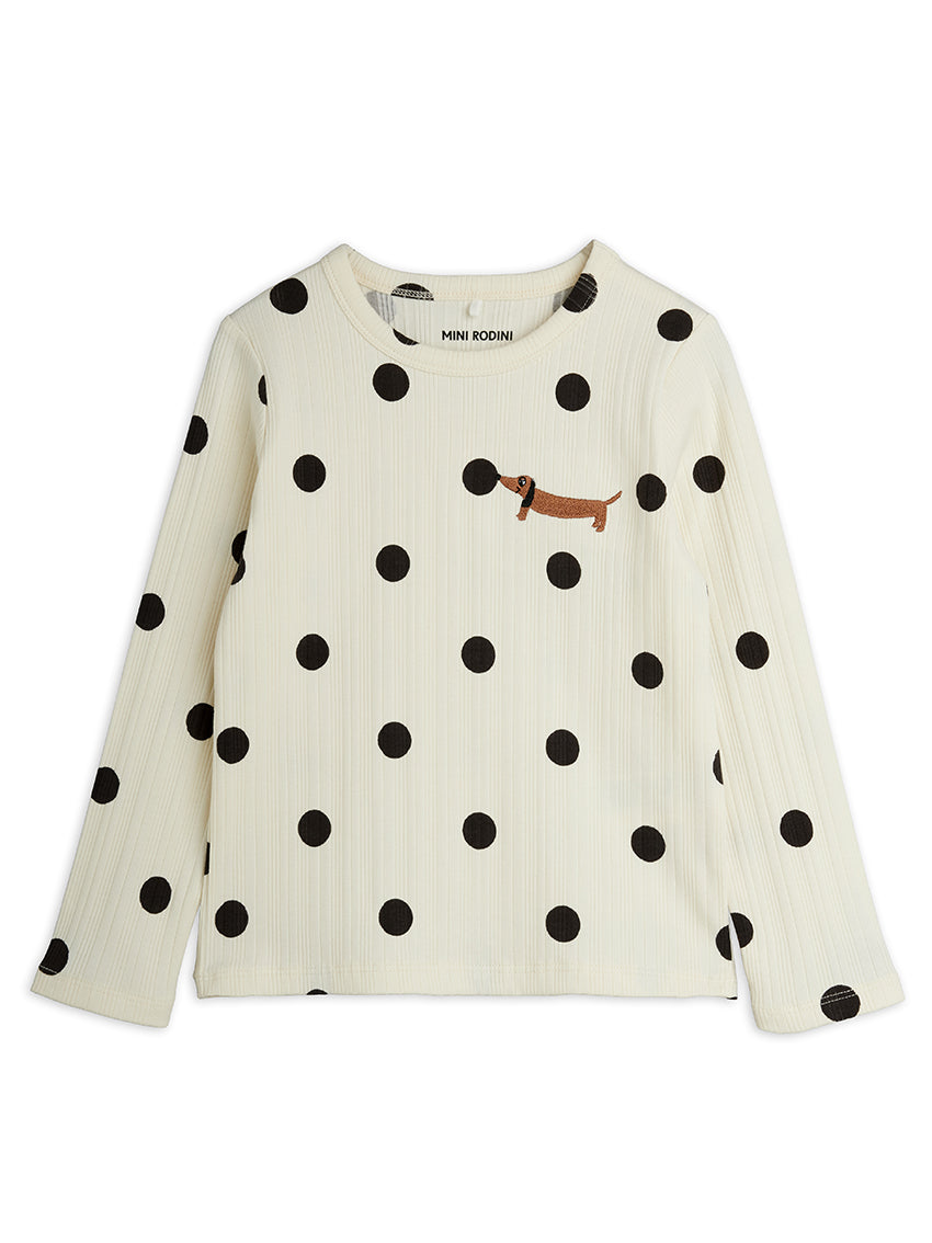 Dots AOP Dog Longsleeve Off-White