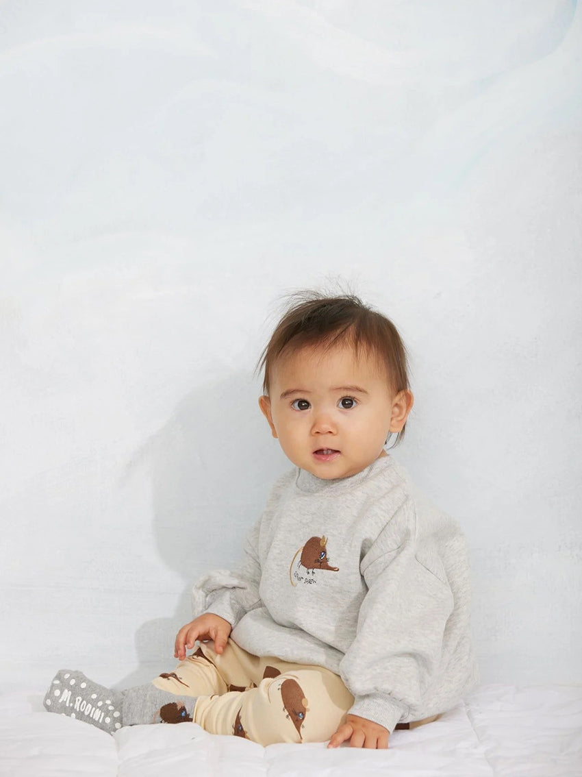 Elephant Shrew AOP Leggings Beige
