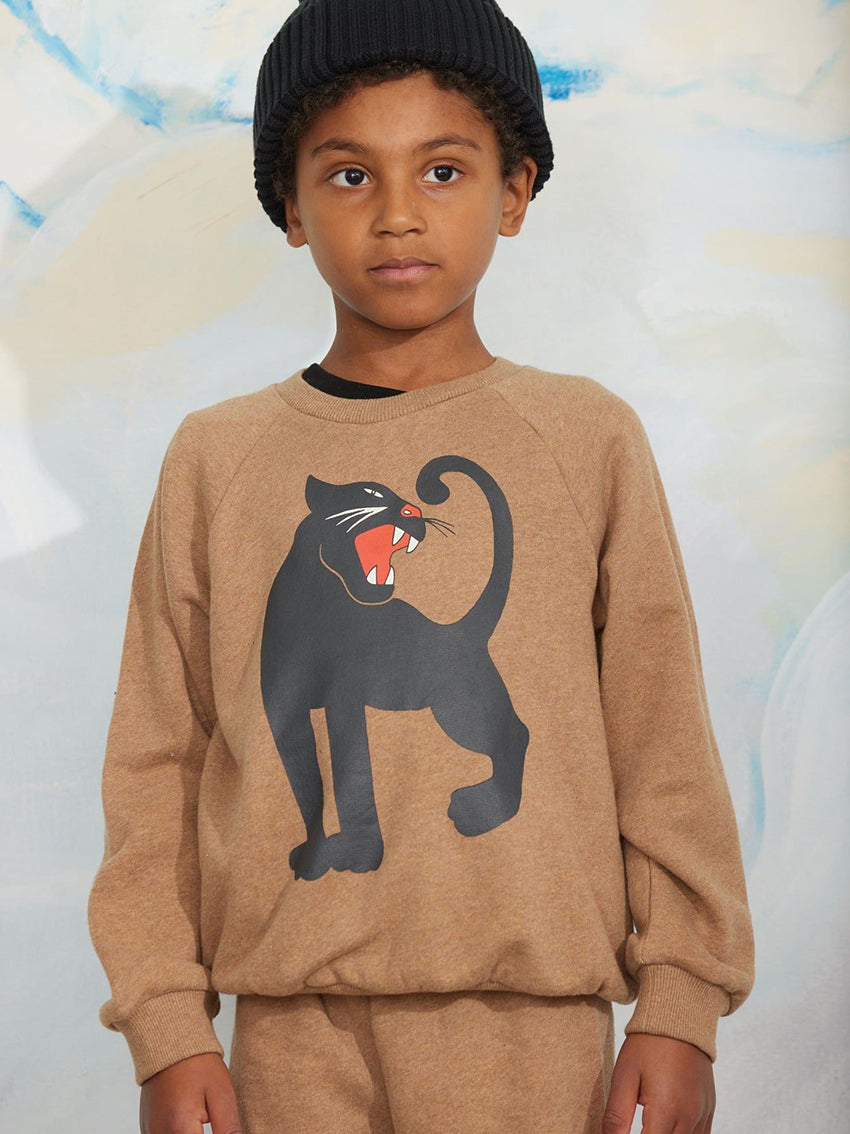 Panther Brown Melange Sweatshirt