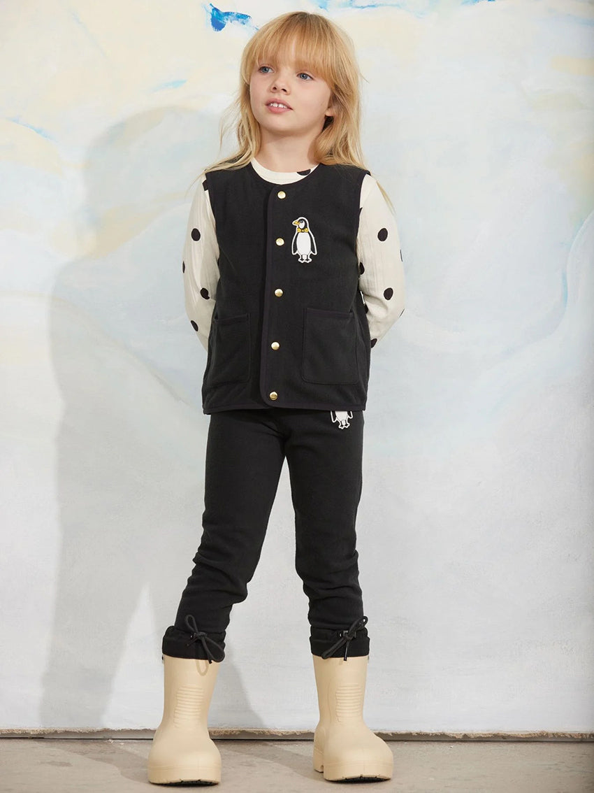 Penguin Patch Microfleece Pants Black